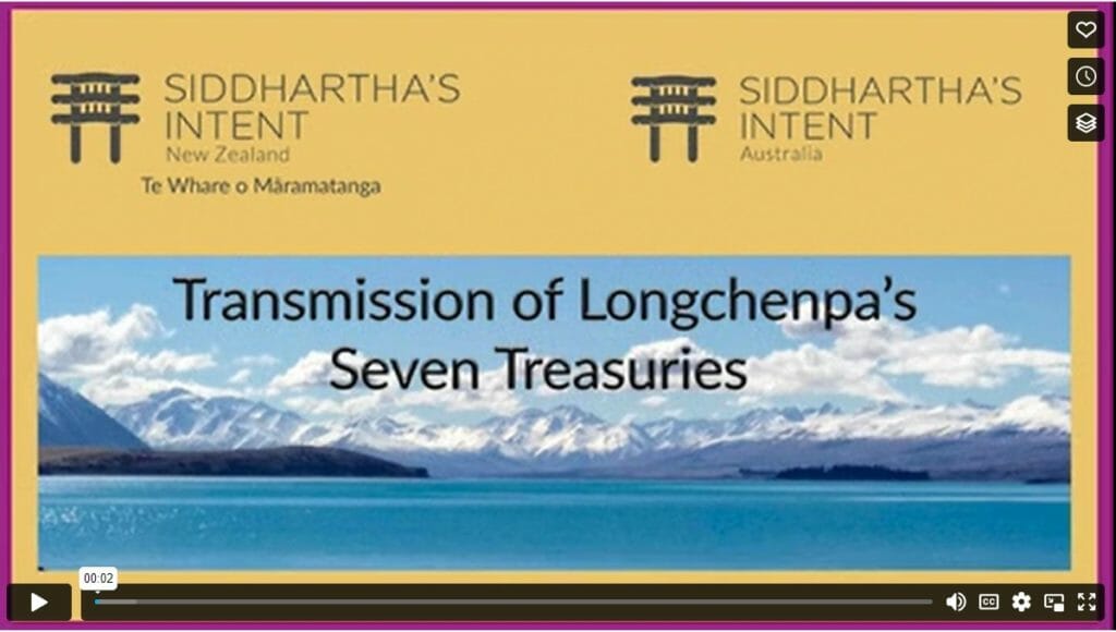 Longchenpa Teaching, 2023 – Siddhartha's Intent
